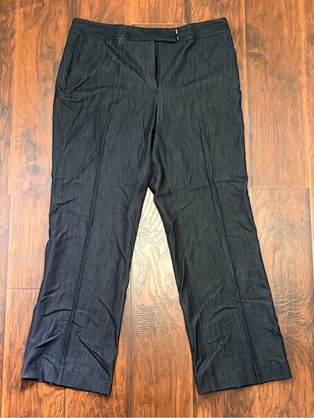 Kasper Separates Carly Curvy Fit Charcoal Dress Pants Size 12 Stretch